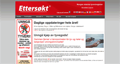 Desktop Screenshot of ettersokt.no